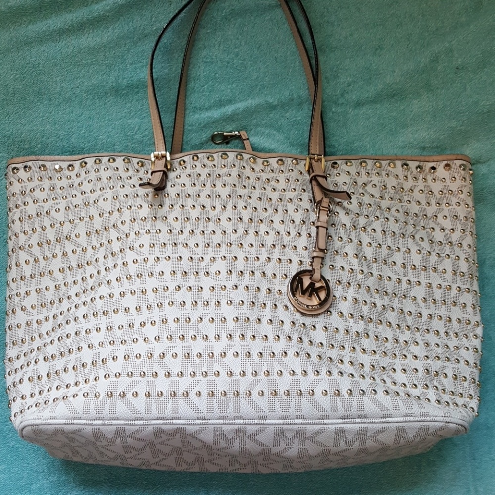 Authentic MK jet set studded bag